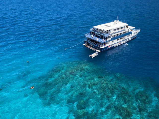 OceanQuest Liveaboard Trips to the Outer Great Barrier Reef from Cairns Our Liveaboard OceanQuest caters to Snorkelers, Certified and Introductory Divers