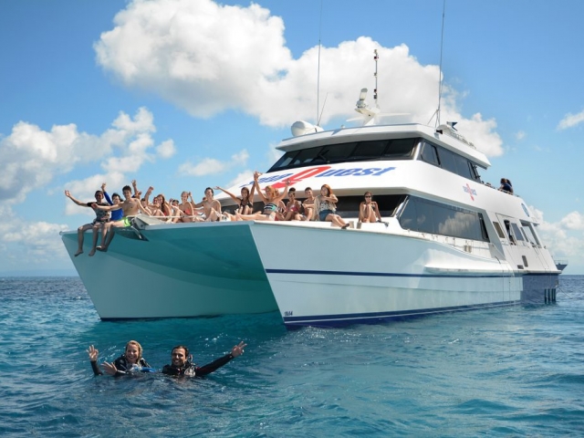 Picture SeaQuest Budget Day Trips to the Outer Great Barrier Reef Our affordable day trip option packs all the fun of our sister vessels and also accommodates those transferring to our Liveaboard OceanQuest.